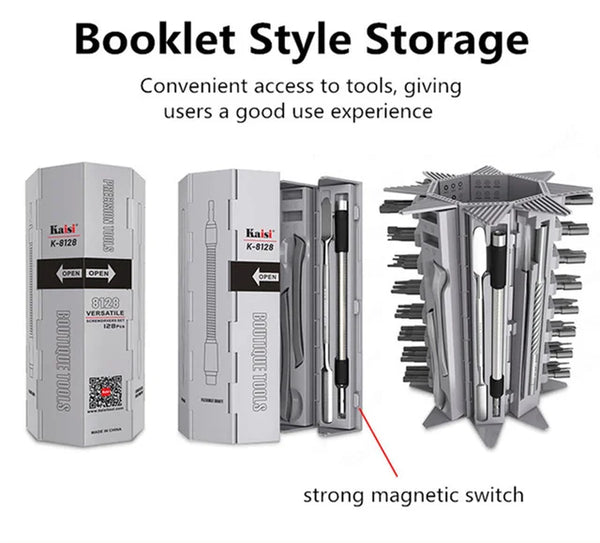Screwdriver Set, 128 in 1 Magnetic